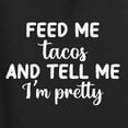 thumbnail image 2 of White Feed Me Tacos And Tell Me I'm Pretty Cinco de Drinco Cinco De Mayo Women’s Standard V-Neck Tee, Black, Small, 2 of 5