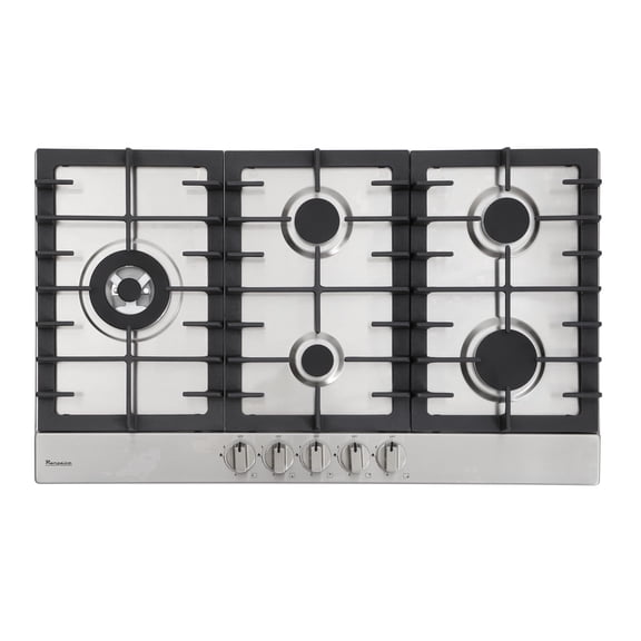Rangaire RCG341S 34" Gas Cooktop - Stainless Steel, Sealed Burners, Cast Iron Grates, Die Cast Metal Burner Controls