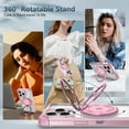 thumbnail image 3 of for iPhone 13 Pro Max Case 360°Ring Stand Compatible with Magsafe  Drop Protection Clear  Case for iPhone 13 Promax,Pink, 3 of 18