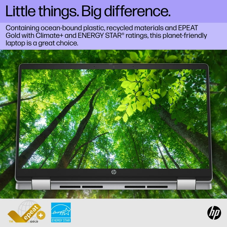 HP 14 inch x360 FHD Touch Chromebook Plus Laptop with Google AI