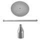 thumbnail image 4 of Candelabro de aleación antideslizante candelero decoración candelabro para fiesta pub, plateado, 29cm Advancent HA003037-02, 4 of 6