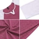 thumbnail image 4 of Tops de mujer, parches en las mangas / Tops de manga larga Mixfeer Rojo M, 4 of 5