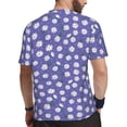thumbnail image 2 of Wukai Daisies Flowers Print Men's Short-Sleeved Mesh T-Shirt,Quick-Dry Short Sleeve Workout T-Shirt-4X-Large, 2 of 8