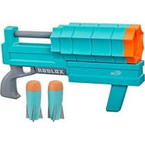 Nerf Roblox SharkBite Web Launcher Dart Blaster, Includes Code to Redeem Exclusive Virtual Item, 2 Rockets Kids Toys for Outdoor Summer Games Ages 8 and Up
