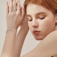 thumbnail image 2 of Elegant Minimalist French Style Rhinestone Chain Bracelet and Ring Set for Women Jewelry, 2 of 4