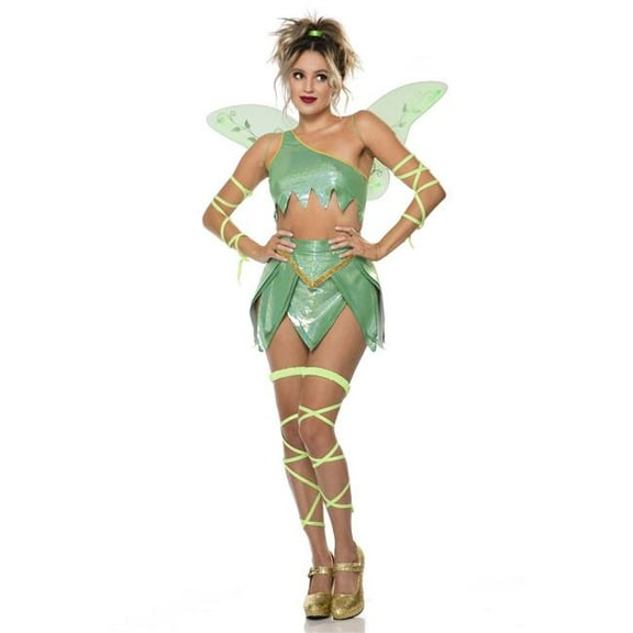 Sky Hosiery 71185-ML Women Fantasy Fairy Costume, Green - Medium & Large - 6 Piece