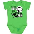 thumbnail image 3 of Inktastic Little Sister and Biggest Fan Soccer Player Girls Baby Bodysuit, 3 of 5