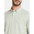thumbnail image 4 of George Men's and Big Men's Cross Hatch Shirt with Short Sleeves, Sizes XS-3XL, 4 of 5