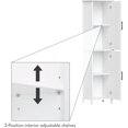 thumbnail image 4 of Monroe Two-Door Tall Cabinet - White, 4 of 7