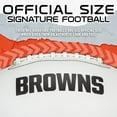 thumbnail image 4 of Franklin Sports NFL Cleveland Browns Autograph Football - Official Size White Panel Souvenir Football for Autographs + Signatures - NFL Team Fan Shop Memorabilia Football for Display, 4 of 14