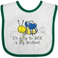 thumbnail image 3 of Inktastic Bee Future Big Brother Boys Baby Bib, 3 of 4