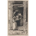 thumbnail image 2 of James Abbott McNeill Whistler 12x18 Black Ornate Wood Framed Double Matted Museum Art Print Titled - The Mustard Vendor (The Moutarde Merchant) (ca. 1856), 2 of 5