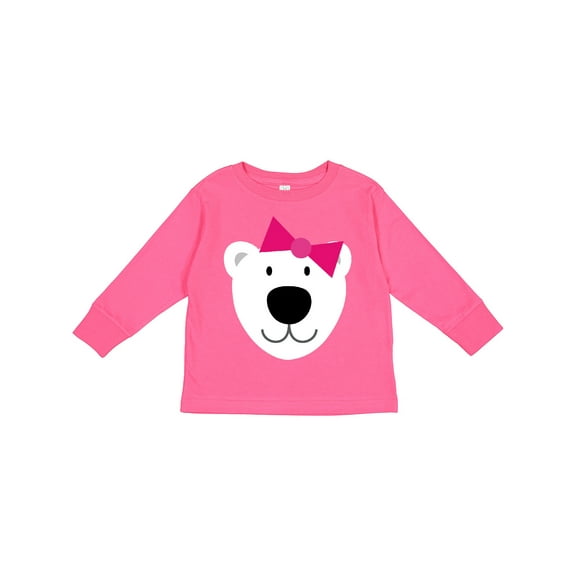 Inktastic Polar Bear Girl Girls Long Sleeve Toddler T-Shirt