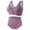 Purple, variant on Patlollav Summer Bras 2024,Womens Front Button Shaping Cup Shoulder Strap Underwire Bra Plus Size Bra Underwear Set
