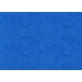 thumbnail image 1 of Ahgly Company Indoor Rectangle Patterned Neon Blue Area Rugs, 7' x 10', 1 of 6
