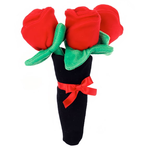 11.8 Inch Plush Rose Bouquet Flower Plush Toys Stuffed Animals Cute Rose Valentines Day Gifts for Women, Super Soft Toys Valentines Day Decorations for Home