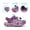 PURPLE/LIGHT/PURPLE, variant on DREAM PAIRS Kids Girls Boys Soft Sole Crib Sandals Toddler Beach Sneakers Shoes 181108K LIGHT/GREEN/CORAL Size 11