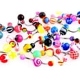 thumbnail image 5 of Jiaroswwei 30Pcs Navel Rings Sexy Decoration Acrylic Colorful Barbell Body Piercing Belly Buttons for Shopping, 5 of 6
