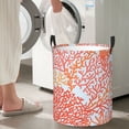 thumbnail image 4 of Lsque Corals pattern Laundry Hamper Basket, Tall Woven Rope Hamper Basket for Clothes, Lightweight Storage Basket, Collapsible Waterproof-Medium, 4 of 8