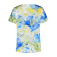 thumbnail image 5 of Tops Para Mujer Blusa Estampada Informal Camisetas Con Cuello en V Camisetas de Manga Corta Odeerbi ODB179989, 5 of 5