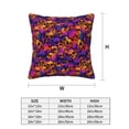 thumbnail image 2 of Throw Pillow Covers, Skull Print P Soft Square Pillow Cases with Invisible Zipper for Couch Bed Sofa, Farmhouse Fall Home Decor 20"x20", 2 of 7