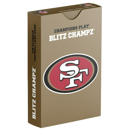 Blitz Champz San Francisco 49ers Card Game, Family Game for Adults & Kids, Easy-To-Learn Party Game