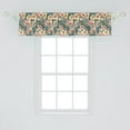 thumbnail image 2 of Ambesonne Tropical Window Valance, Detailed Exotic Flowers, 54" X 12", Multicolor, 2 of 3