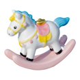 thumbnail image 3 of Figura de caballo en miniatura, escultura animal, regalo para el hogar, estatua pequeña de caballo mecedor Rosa, 3 of 7