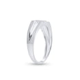 thumbnail image 4 of 10kt White Gold Mens Round Diamond Wedding Band Ring 1/10 Cttw, 4 of 4