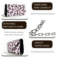 thumbnail image 5 of Xixirimido Women Clutch Bag Elegant PU Leather Evening Bags Envelope Handbags Clutch Purse with Detachable Chain for Party Wedding Prom, Pink Leopard, 5 of 7