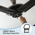 thumbnail image 5 of Uxcell 2 Pcs CBB61 Capacitor, 3.5uF 450V 2-Wire Ceiling Fan Motor Starting Capacitor for Ceiling Fan, Motor Generator, Blower, Exhaust Fan, Black, 5 of 6
