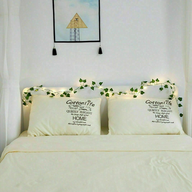 BUTORY Leaf LED String Lights Vine Fairy Lights Batteries Powered