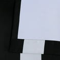 thumbnail image 2 of Half Price Drapes Striped Awning Black & Fog White Stripe Curtains(1 Panel), Window Curtains 108 inches long , 50W X 108L, 2 of 6