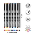 thumbnail image 5 of BAZIC Skylar Fineliner Pen, Fine Tip 0.4mm Pens, Assorted Colors, 10 Count, 2-Packs, 5 of 7