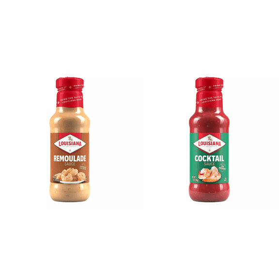 Louisiana Fish Fry Products Remoulade Sauce, 10.5 oz&Louisiana Fish Fry Products Cocktail Sauce, 12 oz