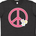 thumbnail image 4 of Inktastic Peace Sign Cute Daisy Flowers Youth T-Shirt, 4 of 5
