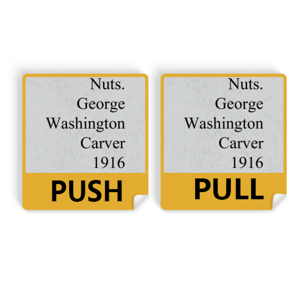 Carver Quotes Push Pull Door Sign Vinyl Stickers Shop