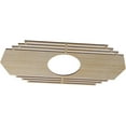 thumbnail image 2 of Ekena Millwork 36"W x 18"H x 9 1/2"ID x 1/4"T Chrysler Wood Fretwork Pierced Ceiling Medallion, Birch, 2 of 3
