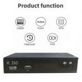thumbnail image 2 of DVB T2 HEVC 265 Digital TV Tuner DVB-T2 265 1080P HD Decoder USB Terrestrial TV Receiver EPG Set Top Box,EU Plug, 2 of 5