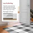 thumbnail image 4 of nuLOOM Lucy SpinClean Machine Washable Farmhouse Buffalo Plaid Area Rug, 2' 6" x 8', Runner, Lucy Grey, 4 of 13