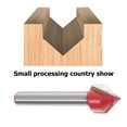 thumbnail image 4 of Woodworking Milling Cutter 90 Degree V Groove Router Bit Multifunctional Milling Cutter, 4 of 8