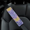 thumbnail image 5 of WYYP Flower Pattern Soft Comfort Car Seat Belt Pads Cover 2Pcs, 5 of 6
