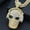 Gold, variant on Dominating Skull Pendant Necklace 13mm with Cuban Chain High Quality Crystal Iced Out Bling Hip Hop Jewelry Necklaces Street Dance Accessories Fashion Creative Gifts
