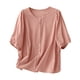 thumbnail image 3 of Camisas de otoño,Blusa informal de poliéster con mangas 3/4 y cuello redondo para mujer, ideal para uso diario y en casa, sopatenor, 3 of 9