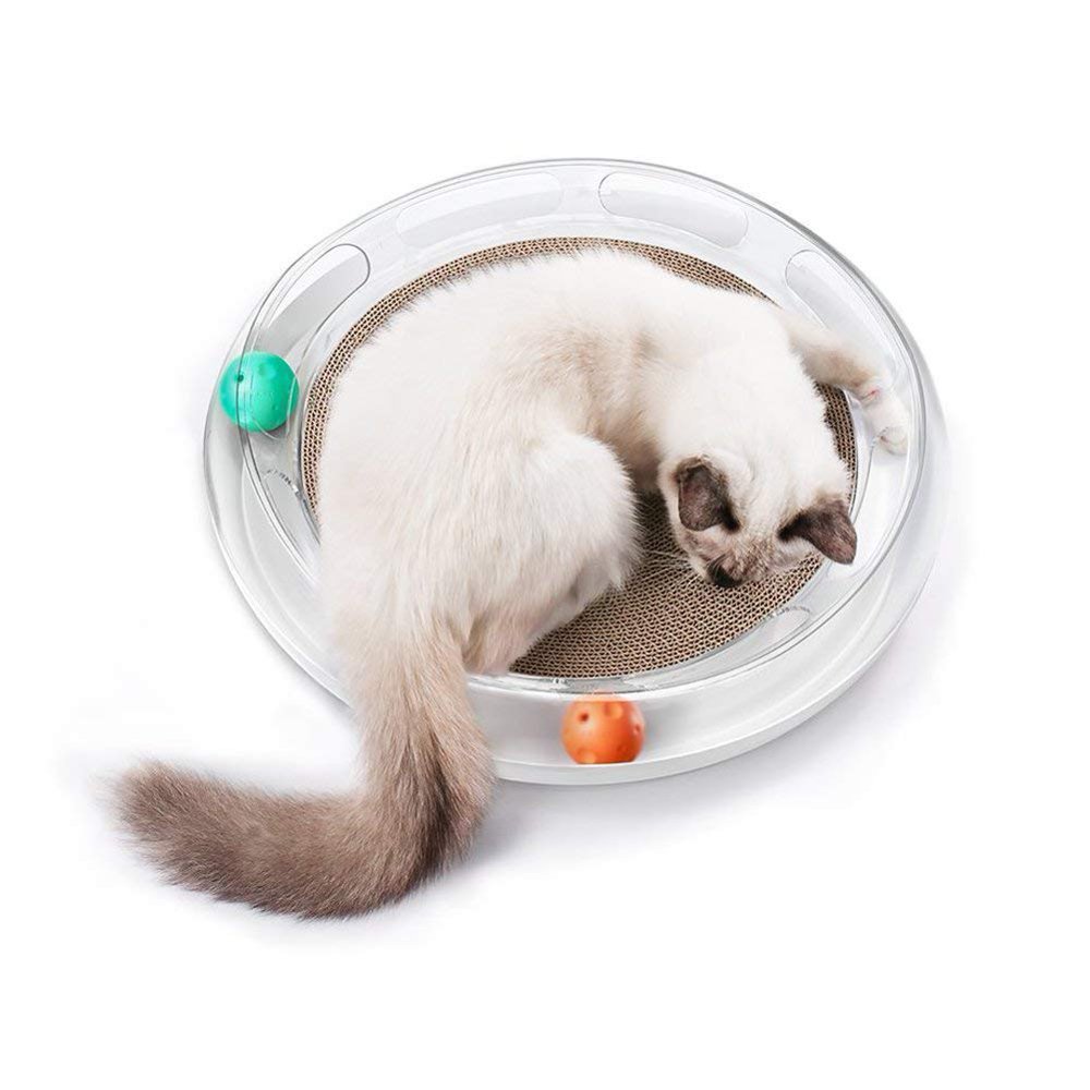 PETKIT 4 in 1 Cat Scratching Toy, Cat Bed, Cat Scratcher, Circular