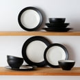 thumbnail image 3 of Noritake Colorwave Graphite 12-Piece Rim Dinnerware Set, Service for 4, 3 of 7