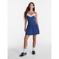 thumbnail image 2 of No Boundaries Lace Trim Tiered Mini Dress, Women's XXS-XXL, 2 of 5