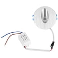 thumbnail image 3 of 1W LED pared empotrada porche camino paso escalera luz aluminio esquina lámpara redonda blanco frío, 3 of 8