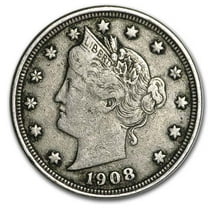 1908 Liberty Head V Nickel VF