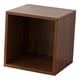 thumbnail image 4 of Estantería organizadora de almacenamiento de madera en forma de cubo, estante de exhibición moderno, caja cúbica de madera Madera oscura, 4 of 9